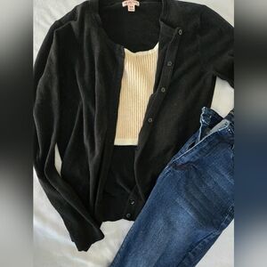 Merona Black Women's Cardigan Sweater